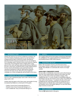 1. INTRODUCTION 4. COMMAND ACTION POINTS 5. SUPPLY 6