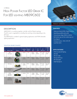high power factor led driver ic for led lighting mb39c602
