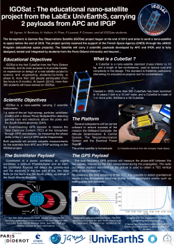 The Scintillator Payload The GPS Payload The