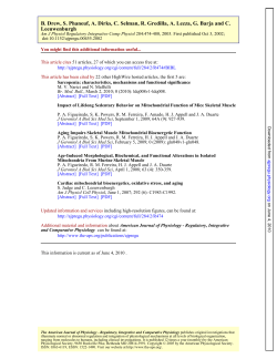 Leeuwenburgh B. Drew, S. Phaneuf, A. Dirks, C. Selman, R. Gredilla