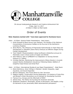 Order of Events