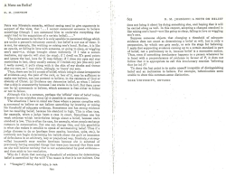 A Note on Belief - York University