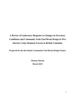 Fuel Break Research Report 2015