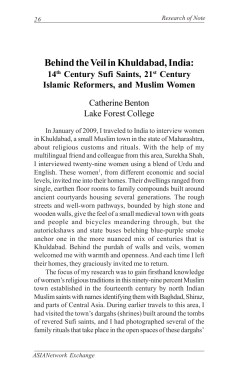 Behind the Veil in Khuldabad, India