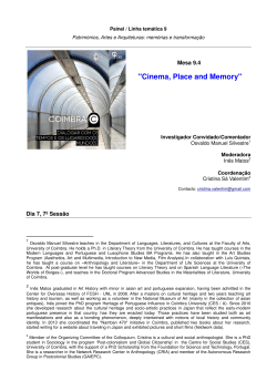 "Cinema, Place and Memory"