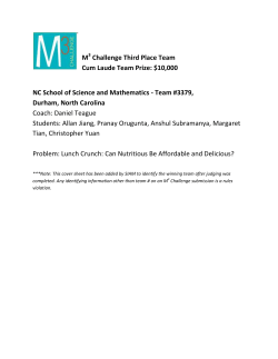 Lunch Crunch: Can Nutritious be Affordable and Delicious?