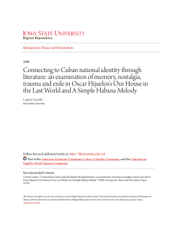 Connecting to Cuban national identity through literature