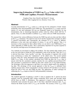 Improving Estimation of NMR Log T2cutoff Value with Core NMR