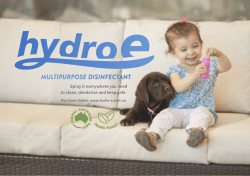 MULTIPURPOSE DISINFECTANT - Hydro-E