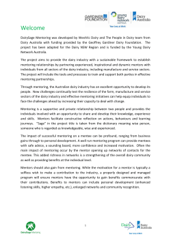 DairySage Mentoring essential reading