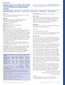 Alteplase given 3 to 4.5 hours after stroke reduced disability and