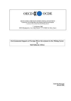 Environmental Impacts of Foreign Direct Investment in the Mining