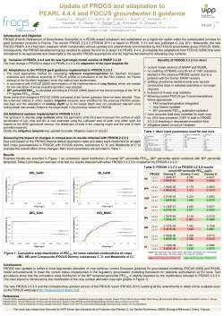 Update of FROGS and adaptation to PEARL 4.4.4 and FOCUS