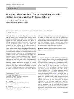 O brother, where art thou? The varying influence of older siblings in