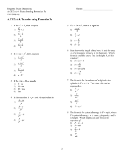 ExamView - A.CED.A.4.TransformingFormulas3a.tst