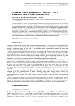 Competition between Spontaneous and Commercial Yeasts in
