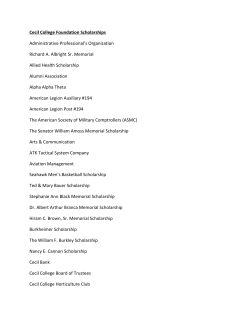 Cecil College Foundation Scholarships Administrative
