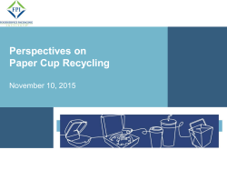 Perspectives on Paper Cup Recycling