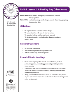 Unit 4 Lesson 1: A Pest by Any Other Name