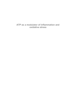 ATP as a modulator of inflammation and oxidative stress