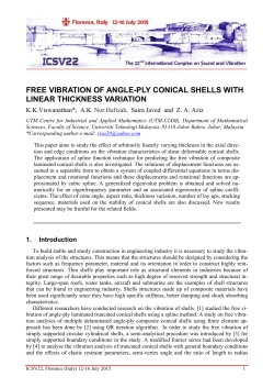 free vibration of angle-ply conical shells with linear thickness variation