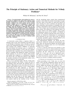 The Principle of Stationary Action and Numerical