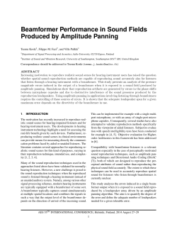 Beamformer Performance in Sound Fields Produced by Amplitude