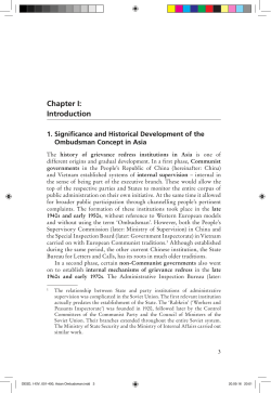 OESD, I-XIV, 001-400, Asian Ombudsman.indd