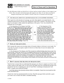 How to Choose and Use Quotations