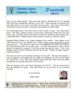 How is your Oikos doing? Have you been able to identify the 8 to 15