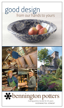 good design - Bennington Potters