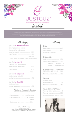 bridal - Just Cuz Beauty Boutique