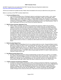 Conflict of Interest and Disclosure Statement