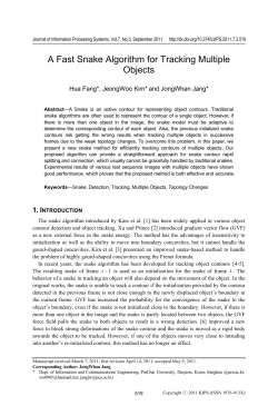 A Fast Snake Algorithm for Tracking Multiple