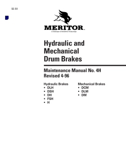 Hydraulic and Mechanical Drum Brakes