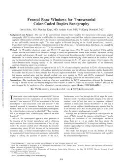 Frontal Bone Windows for Transcranial Color