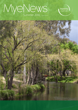 Summer 2016 Issue no 40 - Myeloma Foundation of Australia