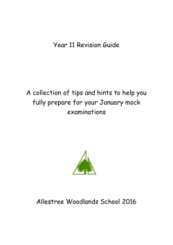 AWS - Year11 Revision Guide 2016