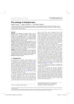 The ontology of biological taxa