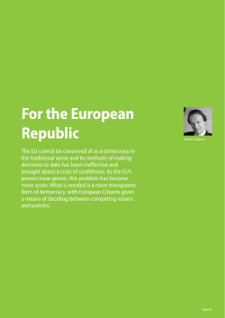 For the European Republic