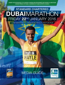 media - Standard Chartered Dubai Marathon