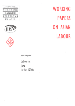 CLARA Working paper 7 - International Institute of Social