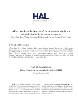Alike people, alike interests? A large-scale study on interest