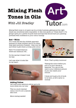 Mixing Flesh Tones in Oils