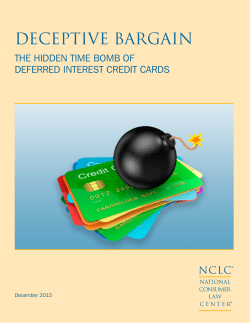 deceptive bargain - National Consumer Law Center