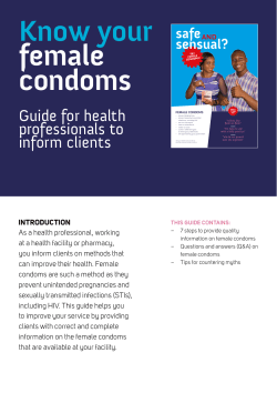 Know your female condoms