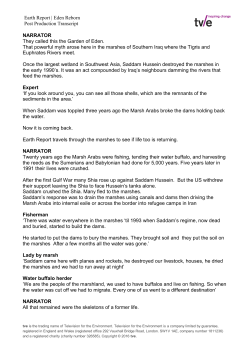 Earth Report | Eden Reborn Post Production Transcript NARRATOR