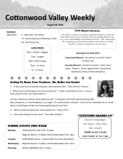Aug 29, 2016 - Cottonwood Valley Charter School