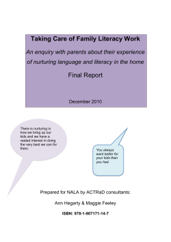 Taking care of family literacy work_1