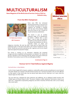 Multiculturalism Winter 2014